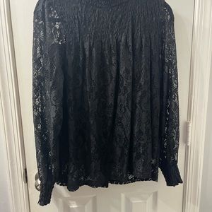 Black Lace Blouse
